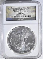 2014(W) AMERICAN SILVER EAGLE NGC MS 70