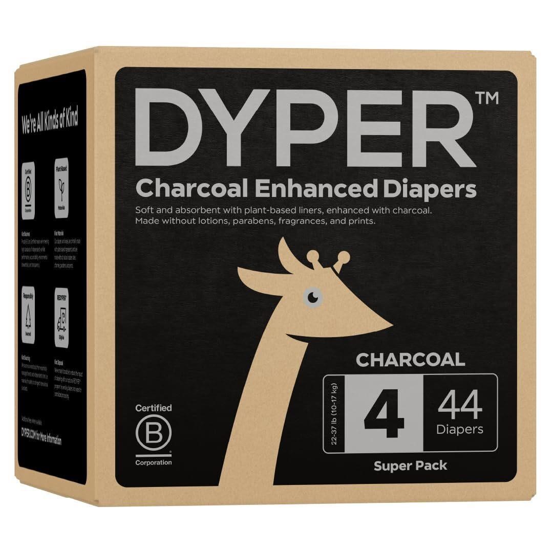 DYPER Charcoal Enhanced Diapers | Baby Diapers