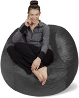 Bean Bag Chair  4-Feet, Charcoal