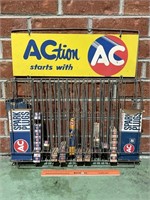 AC Spark Plugs Dealership Rack With Some Stock -