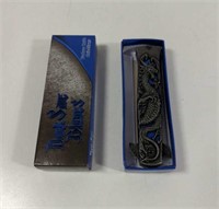 New in Box Stainless Steel Blue Dragon Knife