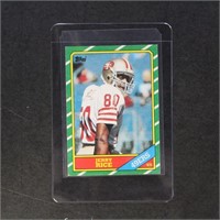 Jerry Rice Rookie 1986 Topps #161 Football card, w