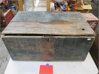 35”x16”x11” c.1830s Wood Lift Top Box