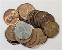 (20) Lincoln Wheat & Memorial Cents