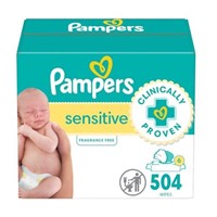 Pampers Baby Wipes Sensitive Perfume Free 9X