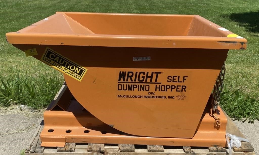 Wright Self Dumping Hopper, 43x32x24in