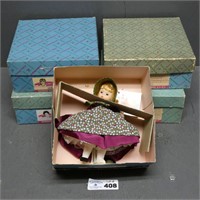 (5) Madame Alexander Dolls in Boxes