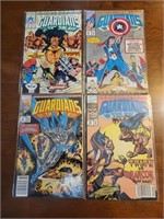 (4) Guardians of the galaxy comics. Sleeved/mint