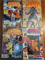 (4) Guardians of the galaxy comics. Sleeved/mint