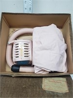 Hudson's Bay Box vintage sunbeam hairdryer