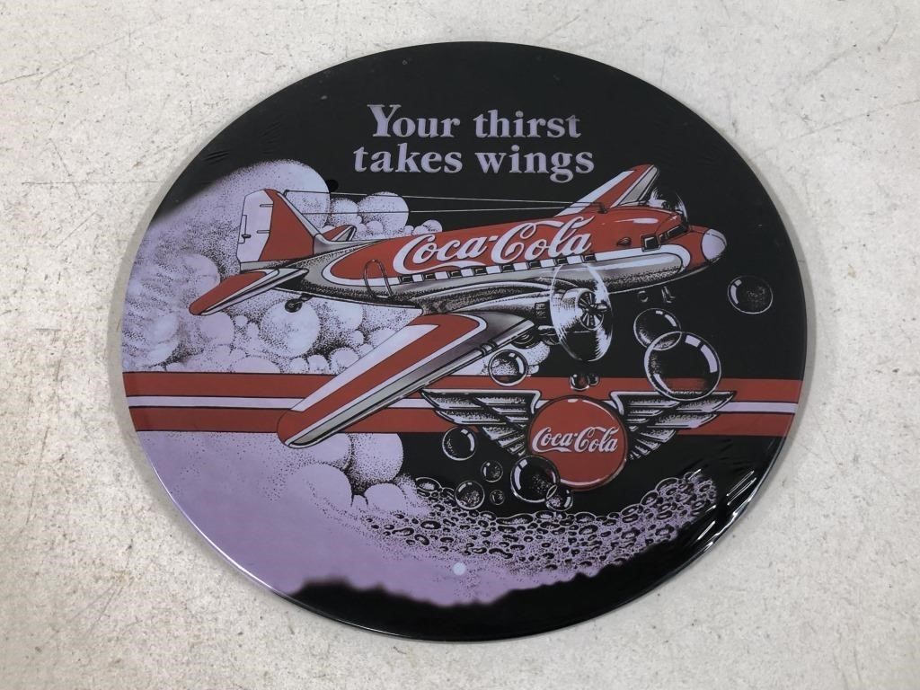 COCA COLA METAL ADVERTISING SIGN