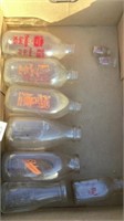 Assortment of vintage milk bottles