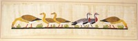 Framed Egyptian image of River Nile ducks