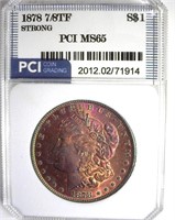 1878 7/8TF Strong Morgan MS65 LISTS $2700