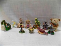11 Small Resin/Ceramic Figurines