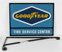 DST GOOD YEAR TIRE SERVICE SIGN w/ HANGER