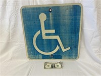 Metal Handicapped Parking Sign