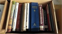 box of railroad encyclopedias and reference books