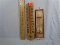 2 Thermometers - 1 Metal & 1 Plastic - Damaged