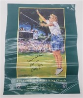 Signed Betsy King LPGA HOF Memorabilia Poster