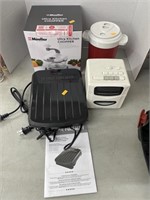 George Foreman grill, kitchen chopper , misc