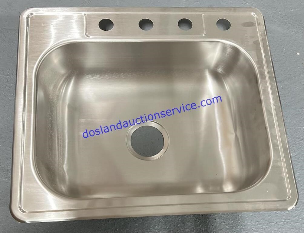 Stainless Steel Top Mount Sink, New (25 x 22)