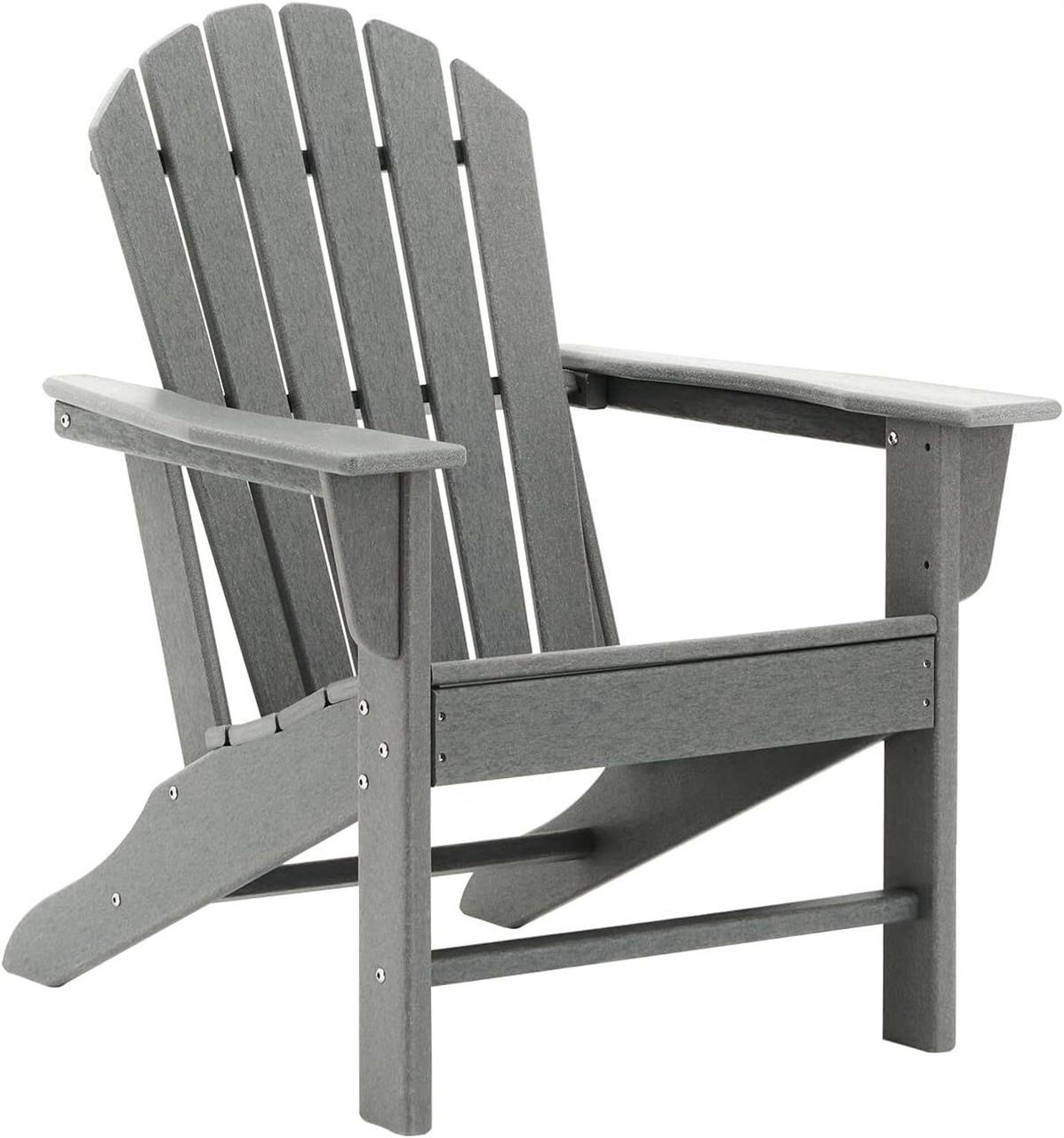KISUN Plastic Adirondack Chair Modern Comfort Beac
