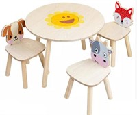 Animal table 3 chairs with detachable center