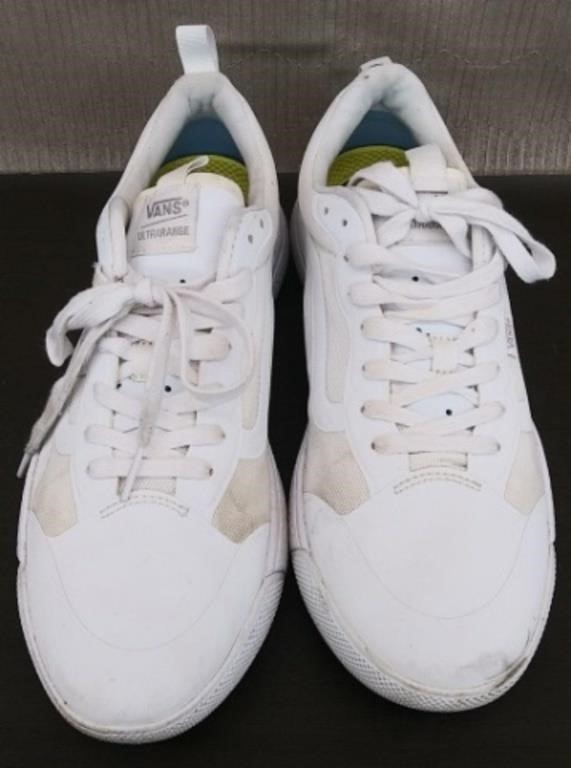 Men's Vans White Shoes - Size 12
