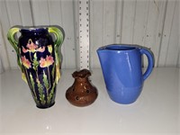 universal pottery pitcher and misc