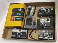 Vtg Film Cameras w/ Kodak, Imperial, Gaf,