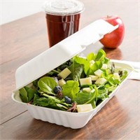 200x EcoChoice 9x6x3" Sugarcane Take Out Container