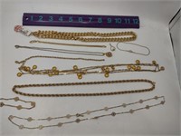 Mixed Styles Gold Color Fashion Jewelry Lot