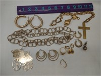 Mixed Styles Gold Color Fashion Jewelry Lot