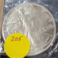 1986 SILVER EAGLE DOLLAR