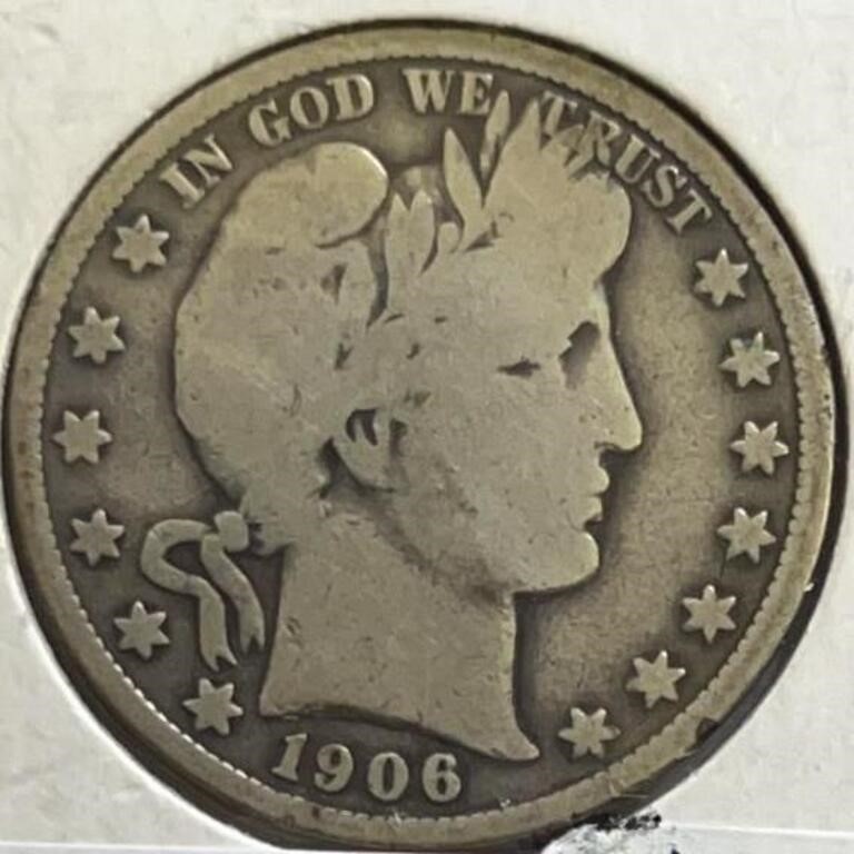 1906 Barber Half Dollar