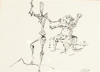 Salvador Dali (Spain 1904-1989) Ink on Paper
