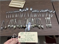 54pcs old silverplate flatware