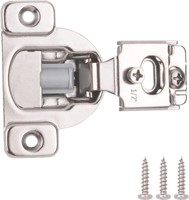 Soft Close Cabinet Hinges  1/2 Inch  25-Pack