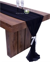 Parfair Dessin 10ft Black Table Runners - Lot of 2