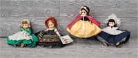 (4) Small Madam Alexander Dolls