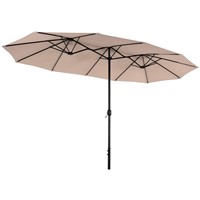 PHI VILLA 13 ft Outdoor Patio Umbrella, Large Rect