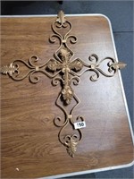 METAL CROSS WALL ART