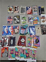 Lot of Unopened Wax Packs Mixed Sports & Non-Spor-