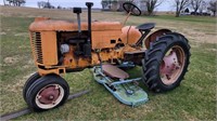 CASE VAC TRACTOR WITH BELLY MOWER