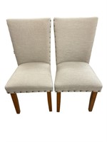 Pair of Kirkland’s Parsons Sand Dining Chairs
