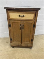 Pine Rolling Cabinet