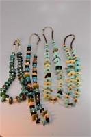 Indian Bead Necklaces Various Stones Turquoise