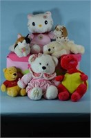 Girl's Toy Box w/ Stuffed Animals