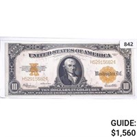 1922 $10 Gold Certificate